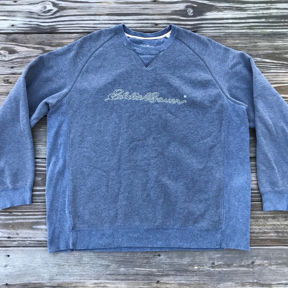 Eddie Bauer Men Sweater Long Sleeve Crew Neck Pull - Picture 3 of 8